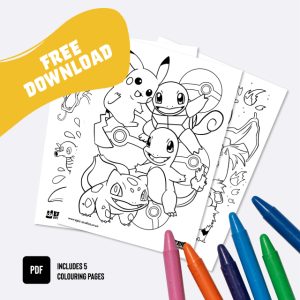 Pokemon Colouring Pages (Gen 1)