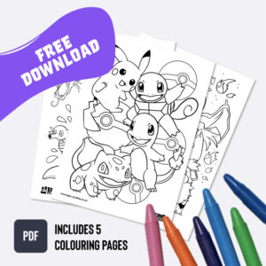 Pokemon Colouring Pages (Gen 1)
