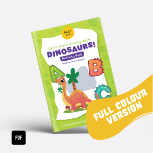 Dinosaur Letter Practice Activity Book (Full Colour)
