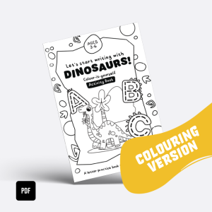 Dinosaur Letter Practice Activity Book (Colouring)
