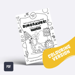 Dinosaur Letter Practice Activity Book (Colouring)