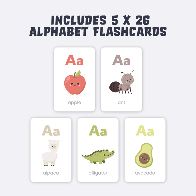 Mega Alphabet Flashcard Bundle - Image 3