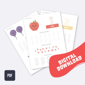 123 Number Practice Activity Worksheets